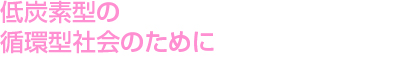 地球温暖化とこれからの未来のために